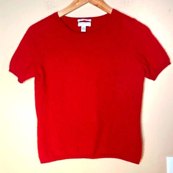 Cashmere Tops - Cashmere Classic Red Women's Top